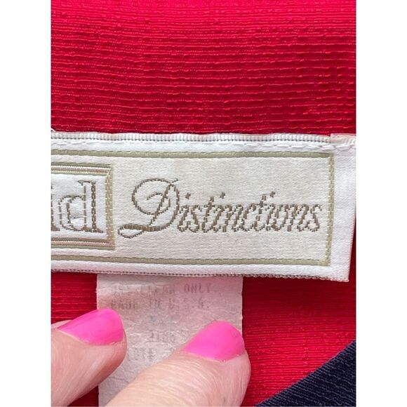 Vintage ID Distinctions size S red and blue cropped jacket - Picture 3 of 6
